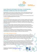 COVID-19 Vaccination Program Communication and Engagement